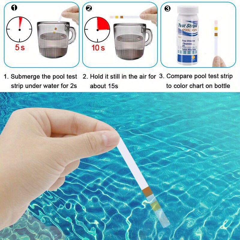 Ocean Aquarium - Chlorine PH Test Strips SPA Swimming