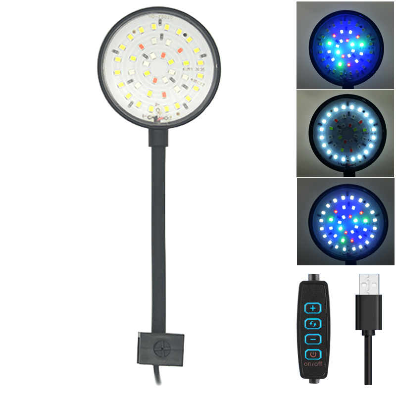 USB Aquarium LED Lamp Fish Tan - Aquarium Marine Lights ulasan dan harga