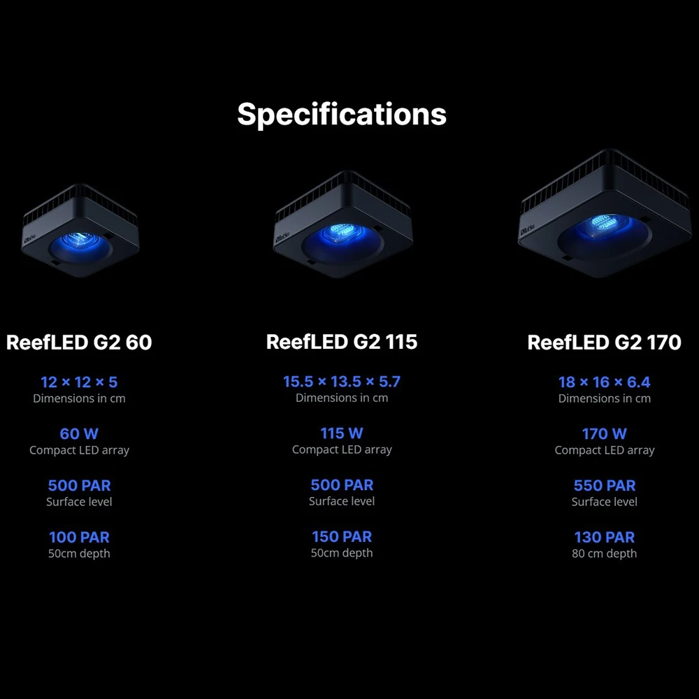 RedSea ReefLED G2 60/115/170 N - Reef Lighting ulasan dan harga