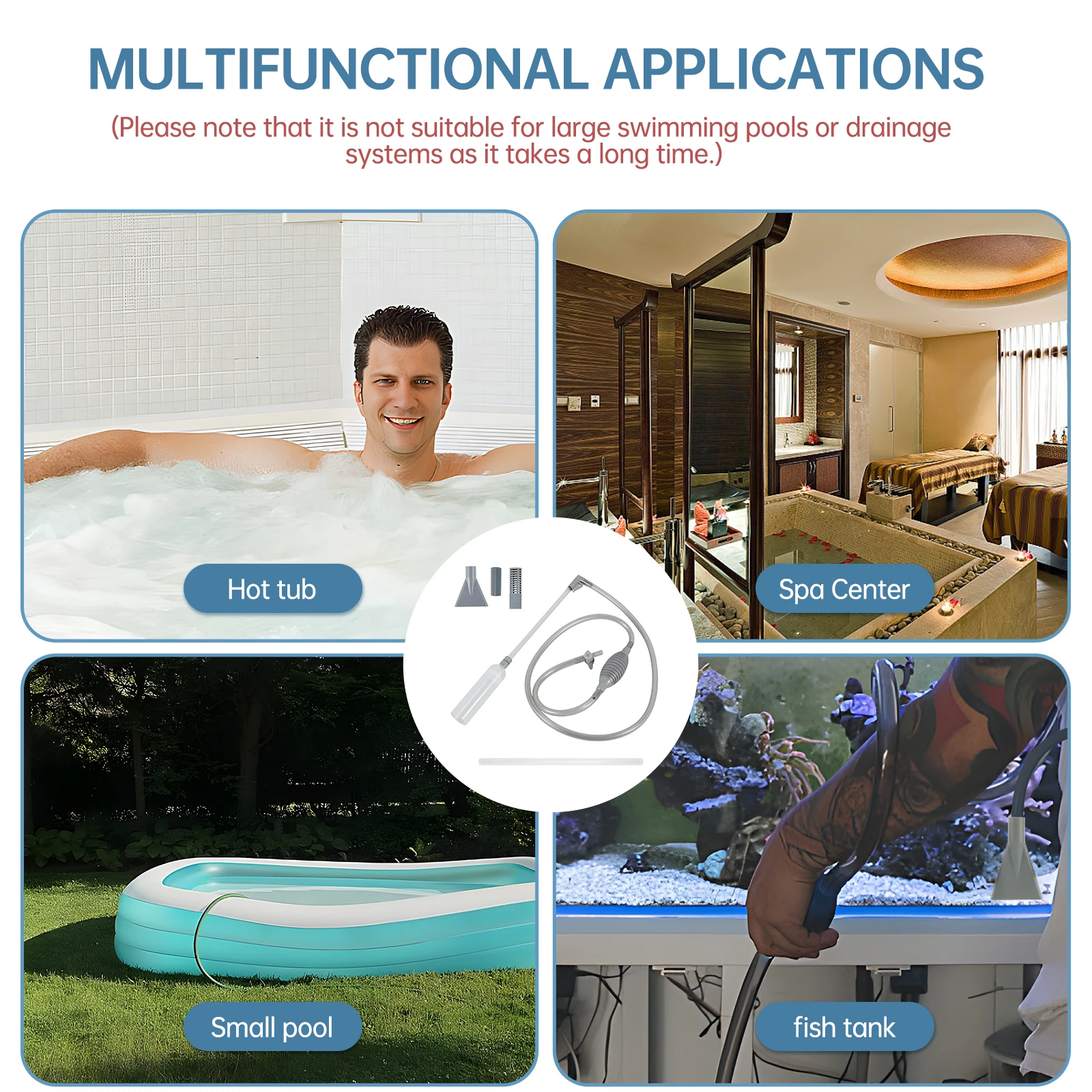 Hot Tub Vacuum Cleaner 10ft Sw - Ocean Aquarium ulasan dan harga
