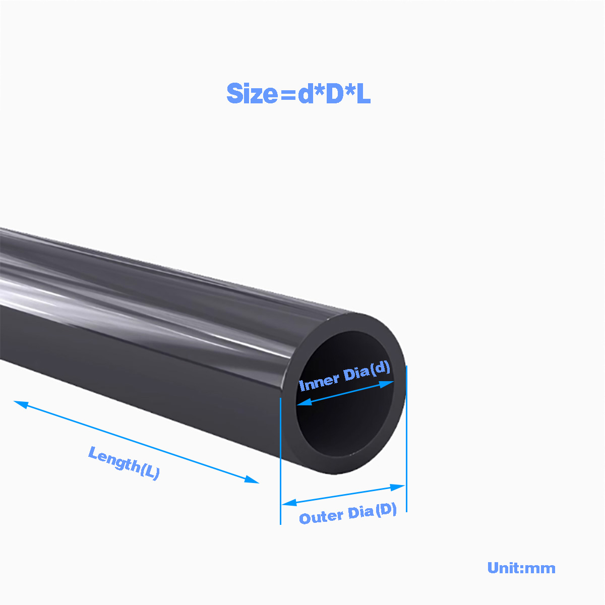 Black PVC Plastic Pipe Hollow  - Ocean Aquarium ulasan dan harga