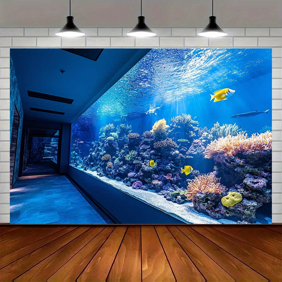 Vibrant Underwater Aquarium Ta - Reef Aquarium ulasan dan harga