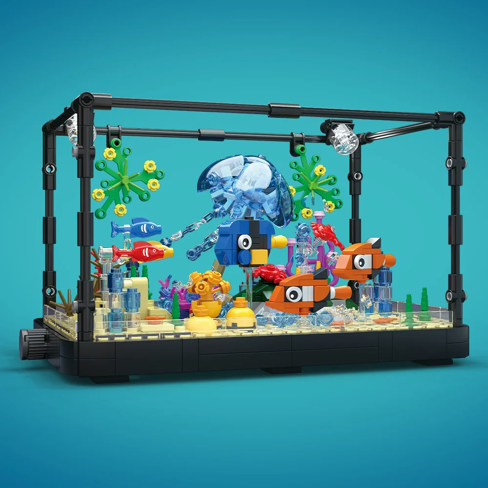 Fish Tank Building Block Set w - Ocean Aquarium ulasan dan harga