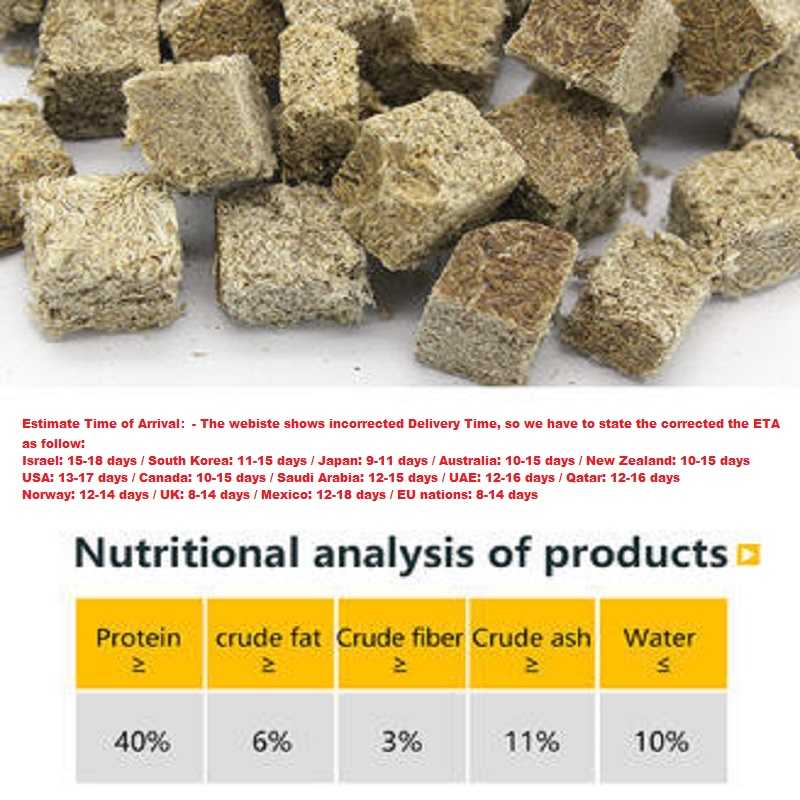 Natural Freeze Dried Bloodworm - Marine Aquarium Cube ulasan dan harga