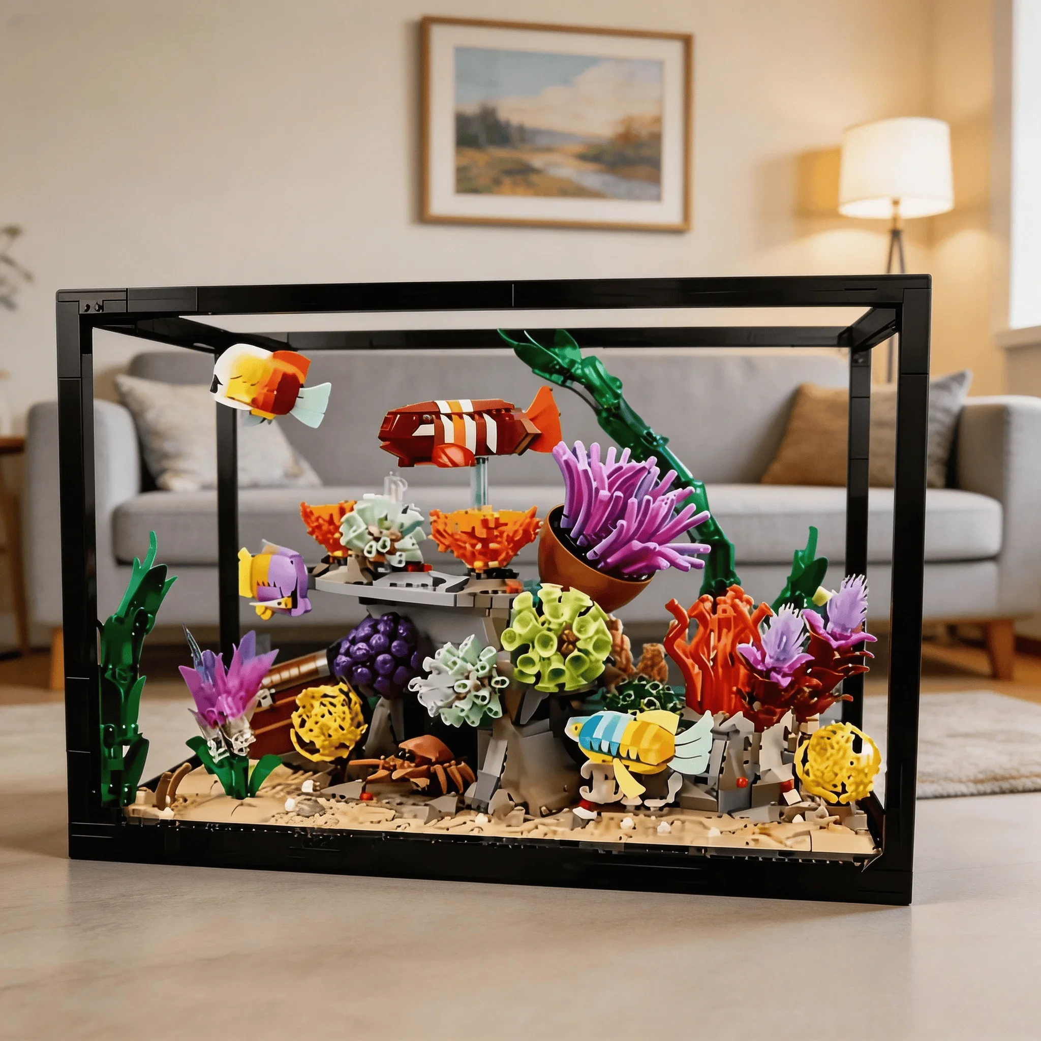 New 2026 Tropical Aquarium Fis - Marine Aquarium Cube ulasan dan harga